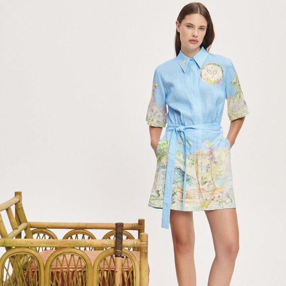 Alemais Dresses & Skirts - Alemais linen printed dress